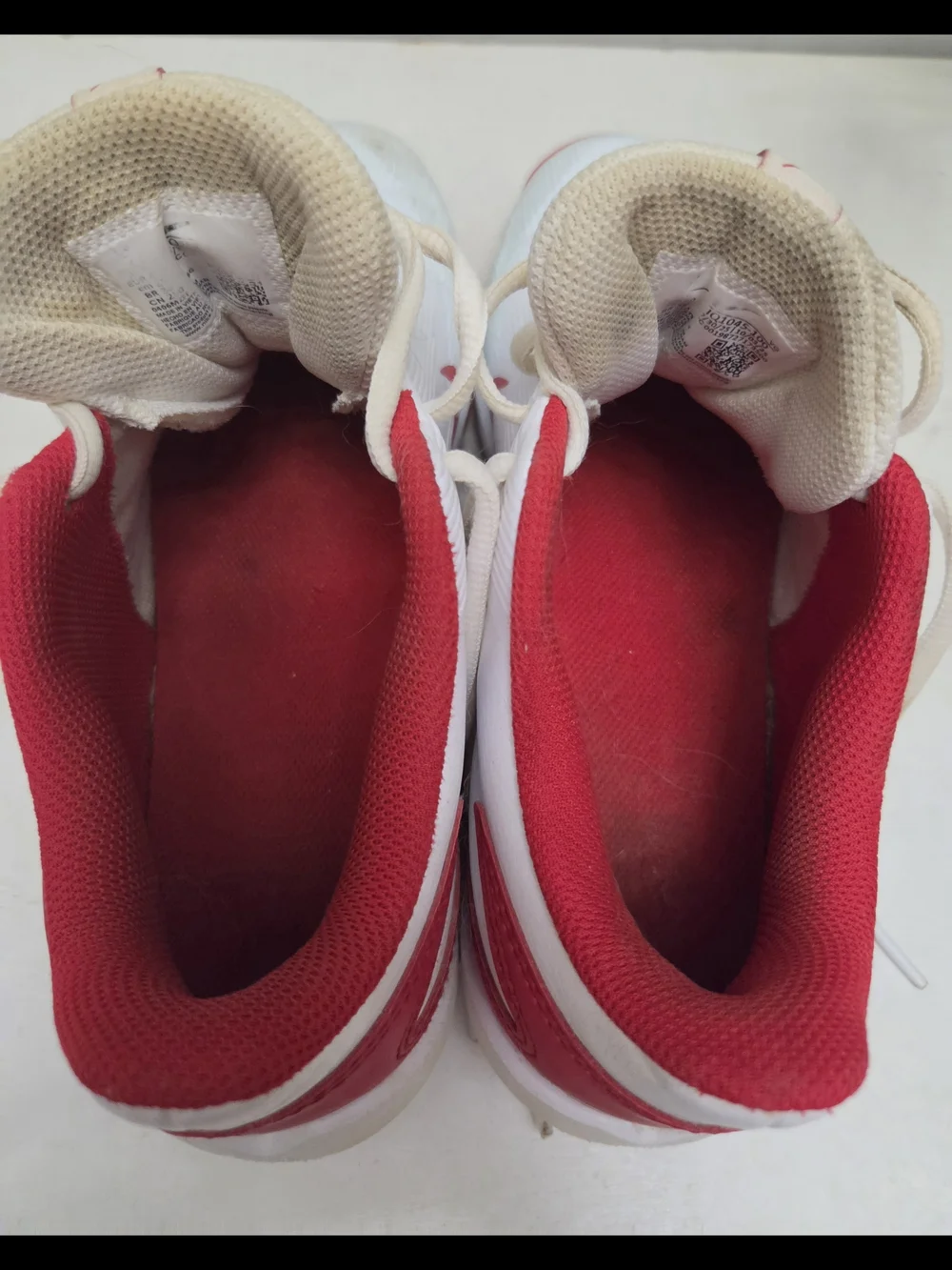 Nike Diamond Clutch Baseball Cleats - Men's Size 7 -White & Red